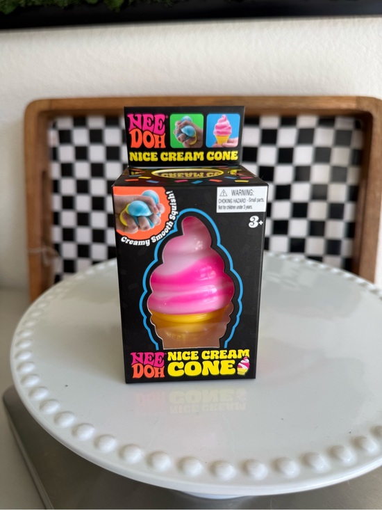Needoh Other - Needoh authentic Pink Ice Cream Cone Squishy Toy